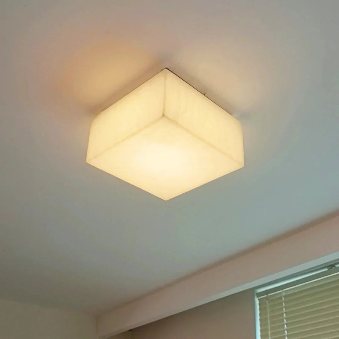 Rivage Alabaster Minimalist Ceiling Light | Esilora