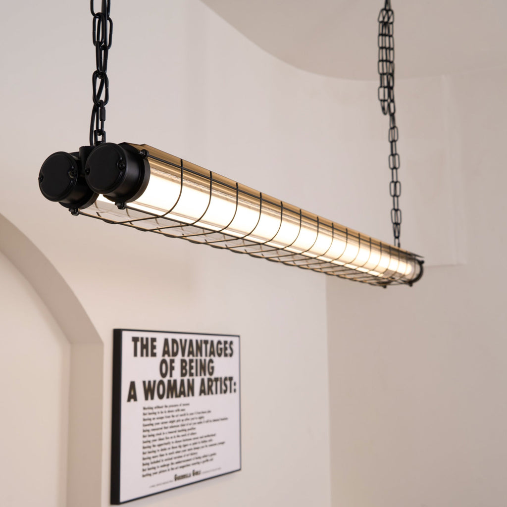 Artisan Glass Linearity Chandelier Iron Metal Glass Polished Silver Finish | Esilora