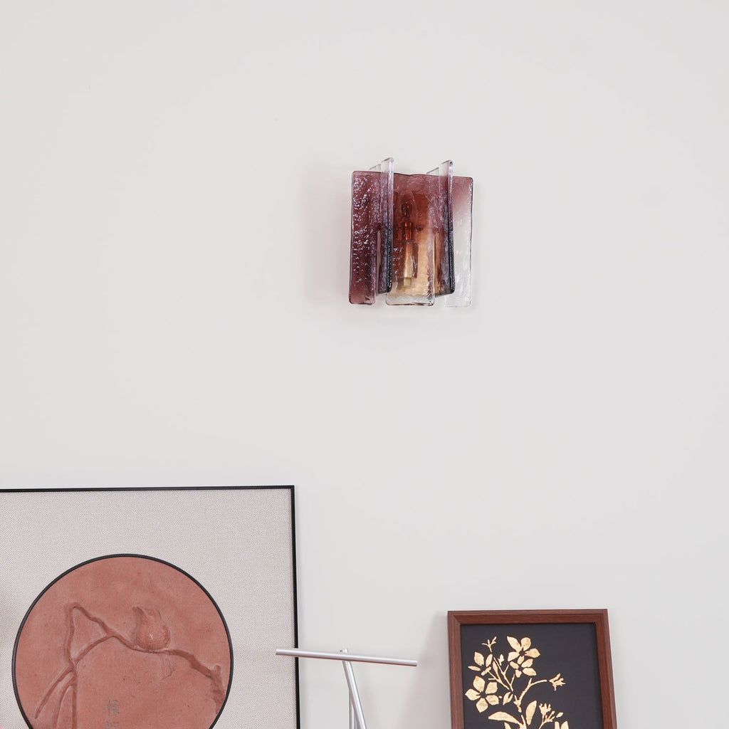Verdura Architectural Wall Mounted Lamp with Glass Panel Design | Esilora