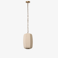 Loomis Tall Pendant with Textured Linen Shade – Industrial to Modern Pendant for Dining Room and Kitchen Island | Esilora