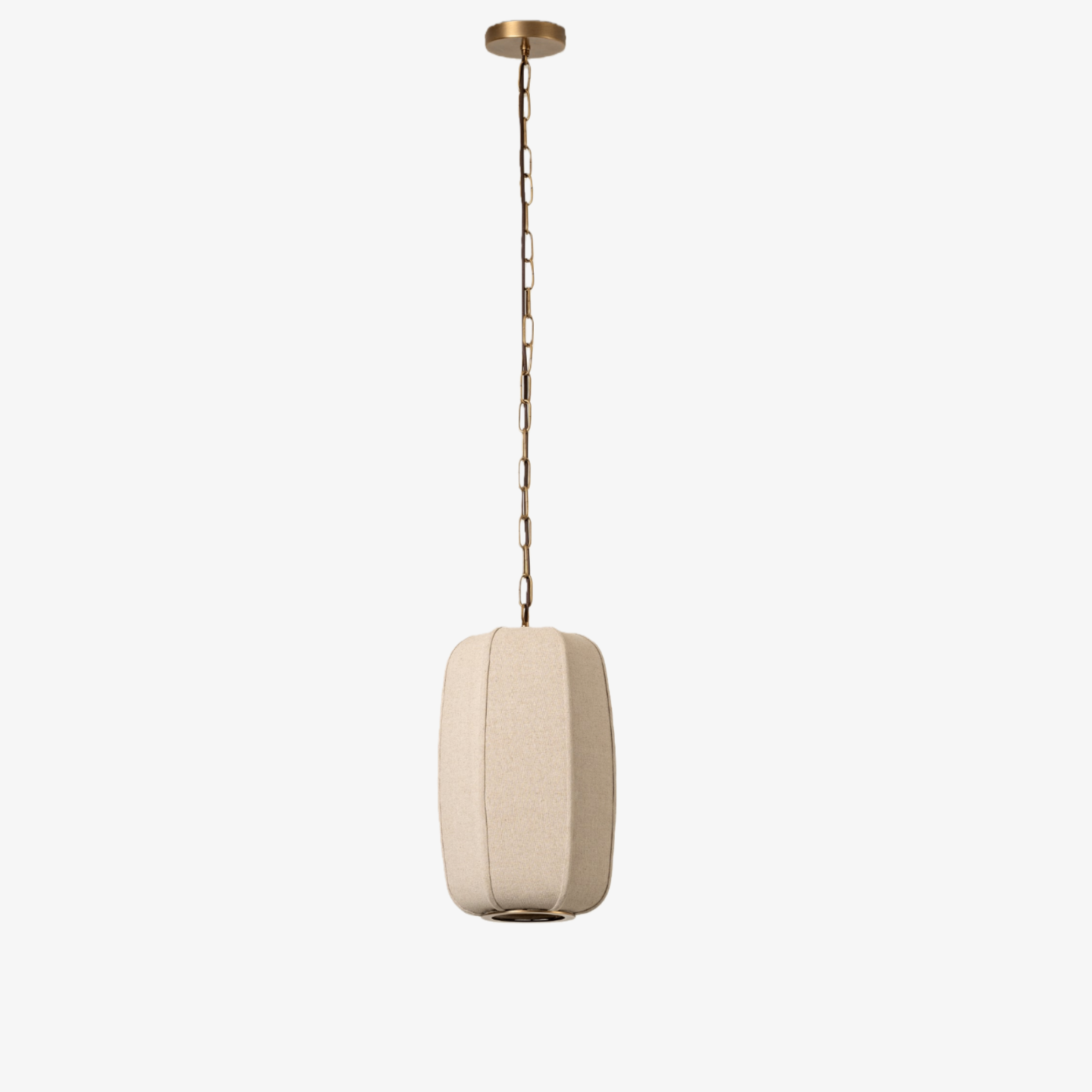 Loomis Tall Pendant with Textured Linen Shade – Industrial to Modern Pendant for Dining Room and Kitchen Island | Esilora