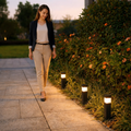 Lampada solare da giardino per sentieri – Lanterna luminosa da esterno - Esilora