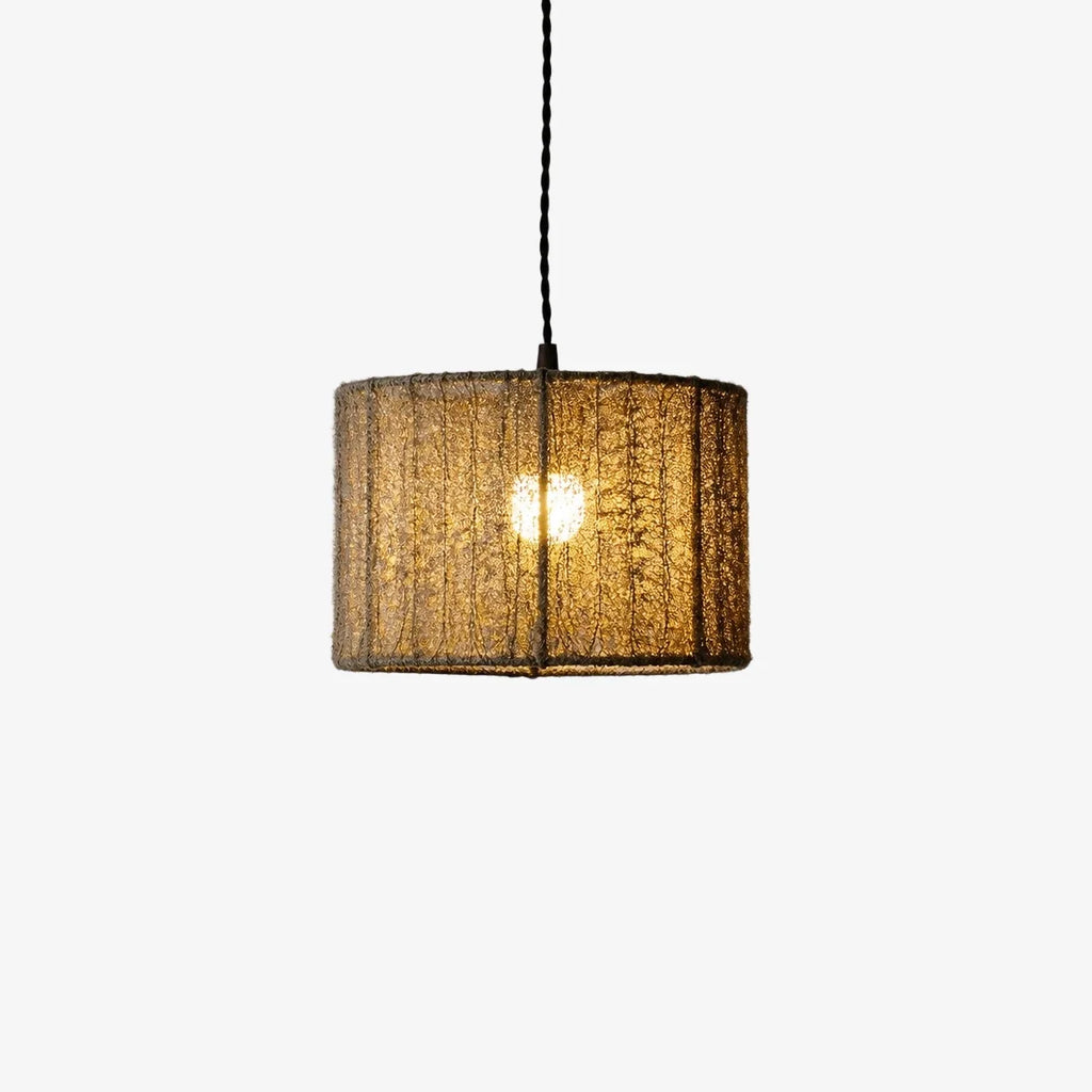 Grå Wabi-Sabi-pendel i luffa | Esilora
