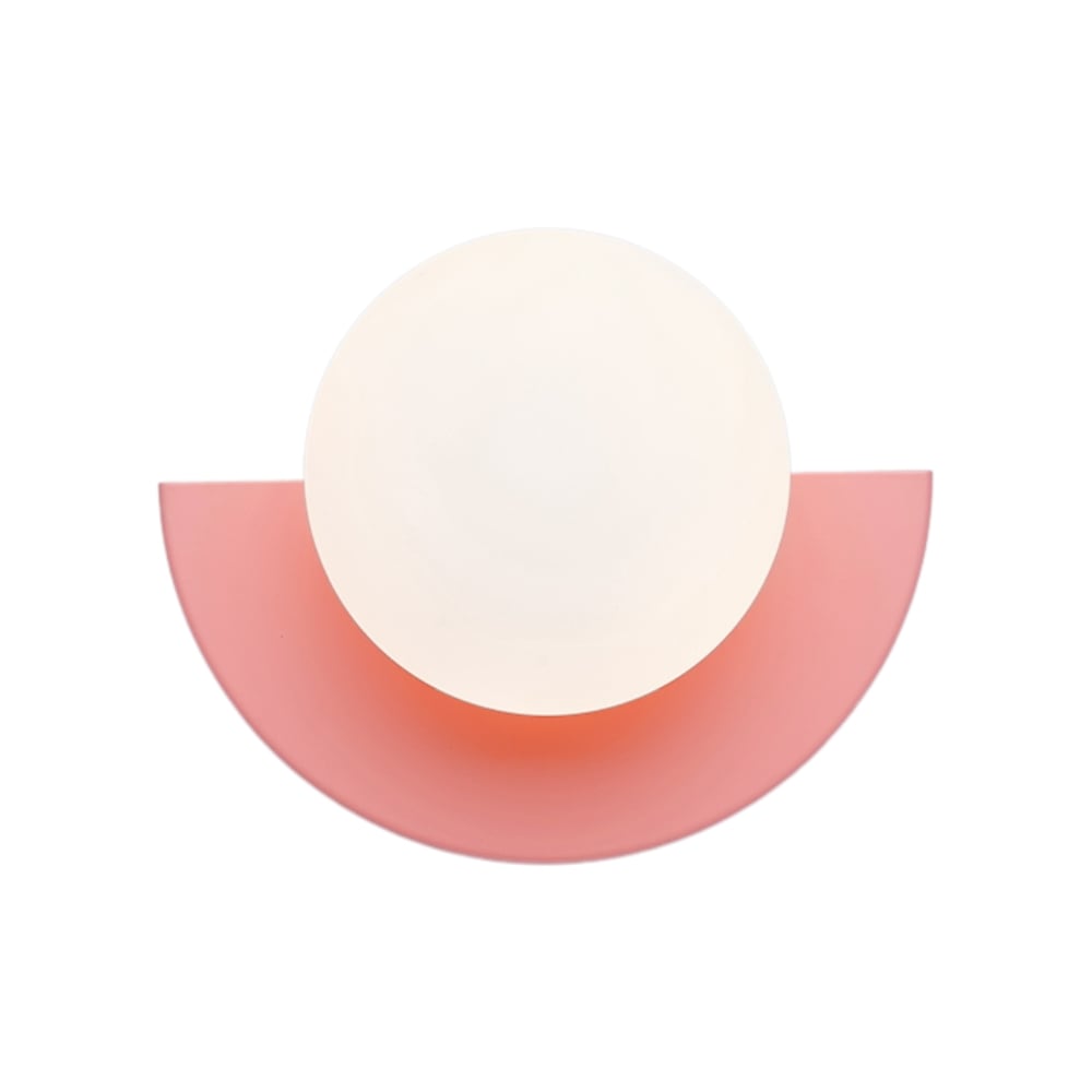 Nordic Macaron Glass Orb Wall Light Colorful Metal Modern Decor | Esilora