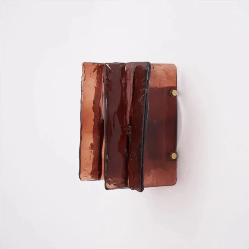 Verdura Architectural Wall Mounted Lamp with Glass Panel Design | Esilora