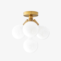 Lampada a plafone elegante Glorica Glass - Design con globo bianco per ambienti contemporanei | Esilora