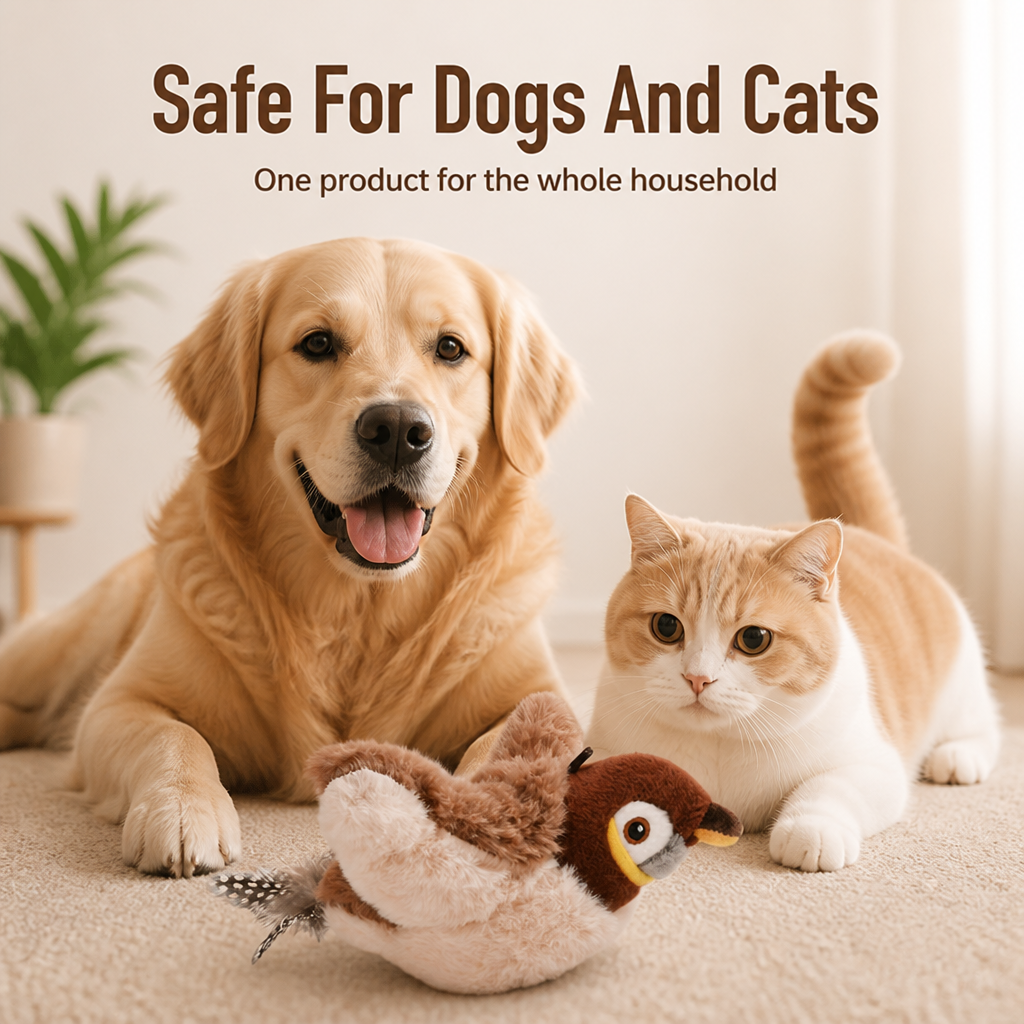 Juguete de peluche para gatos con maullido activado por contacto (interior) - Esilora