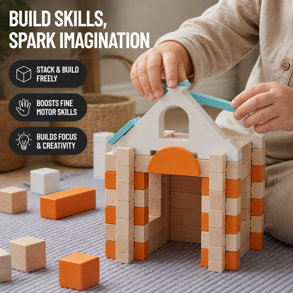 PureNest — Ignite Your Child’s Creativity and Confidence with Every Natural Block - Esilora
