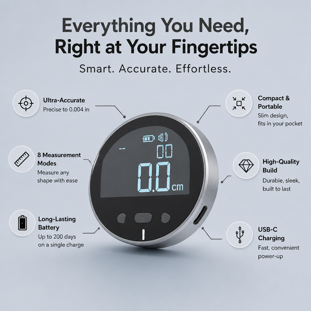 PreciseMate — Measure Any Shape Instantly with Unbelievable Accuracy and Ease - Esilora