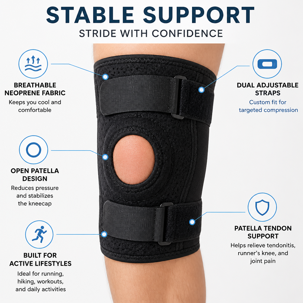 StrideSure Knee Stabilizer — Freedom to Move Boldly Without Knee Pain Holding You Back - Esilora