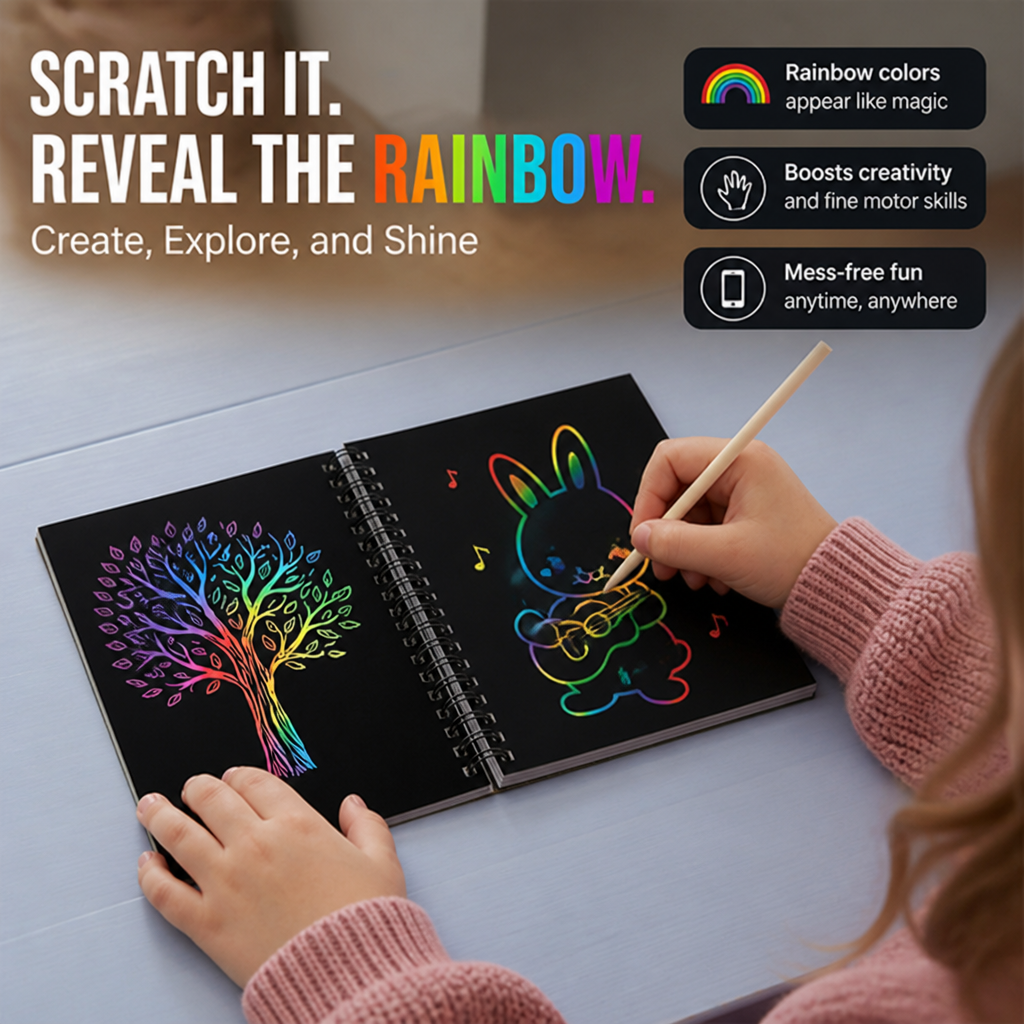 PrismSpark — Ignite Your Imagination with Every Vibrant Scratch - Esilora