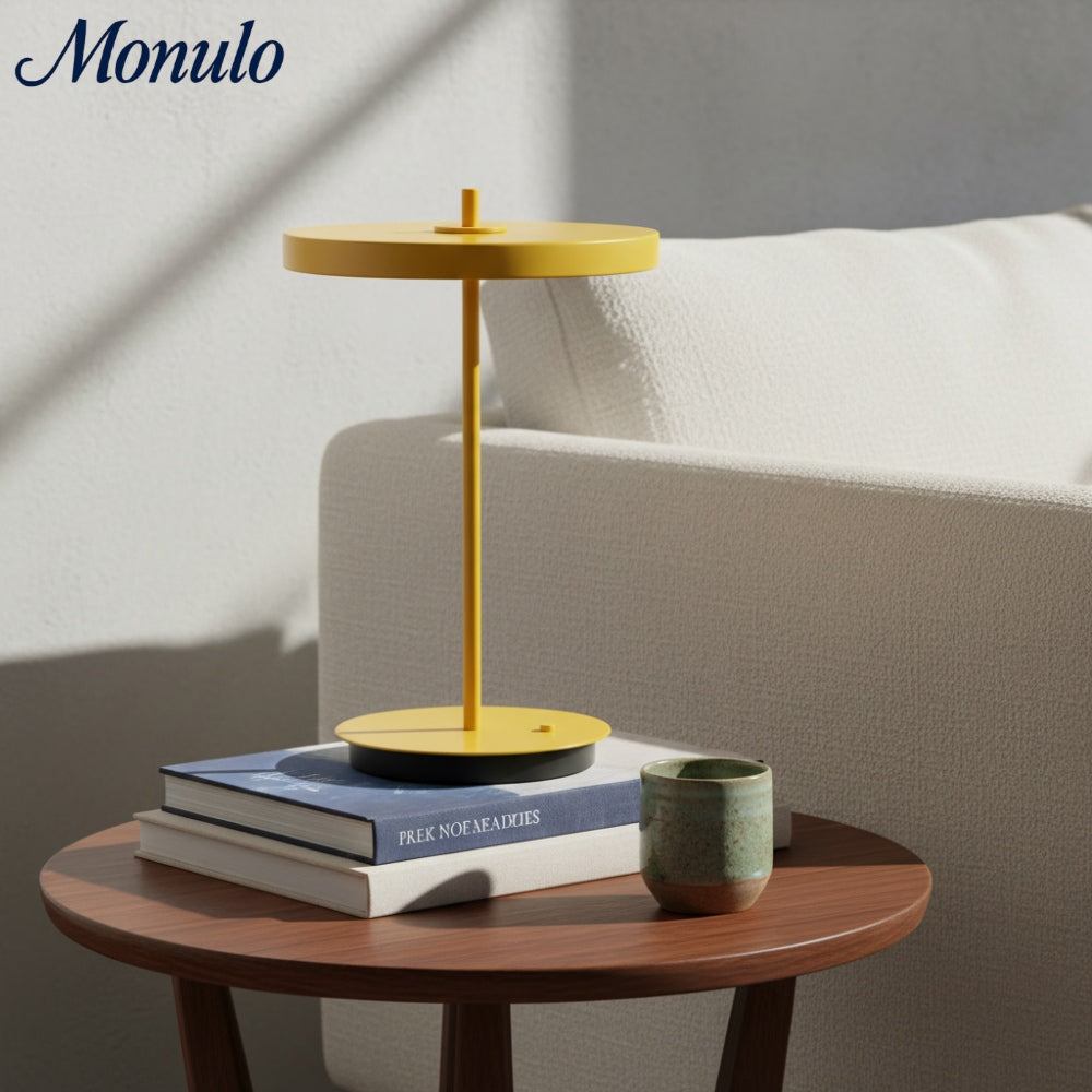 Astris Sculptural Modern Minimalist Metal Table Lamp for Living Room and Office | Esilora