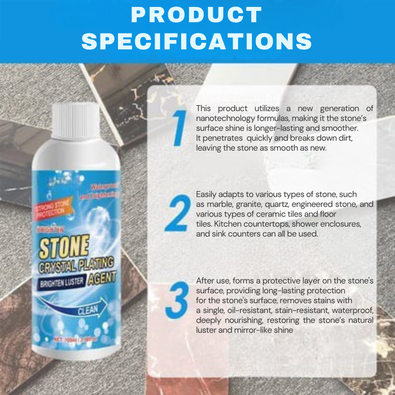 Gel StoneRevive — obnovte zářivý lesk kamene bez poškození a námahy – Esilora