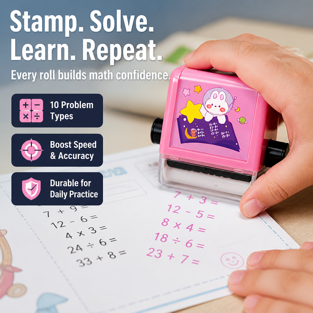 SparkDigits FlashStamp — Gyermeked matematikai önbizalmának fellángolása, a gyakorlás játékossá tétele – Esilora