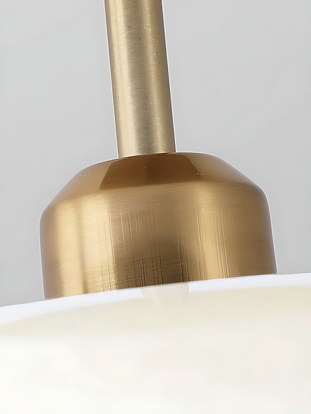 Retro Brass Bauhaus Glass Disc Ceiling Lamp | Esilora