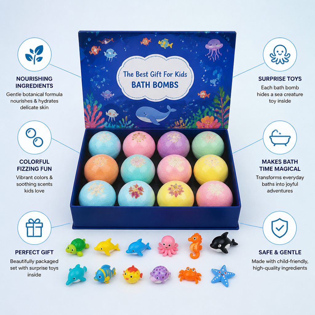TideFroth: despierta la magia de un baño lleno de alegría con colores relajantes y juguetes sorpresa - Esilora