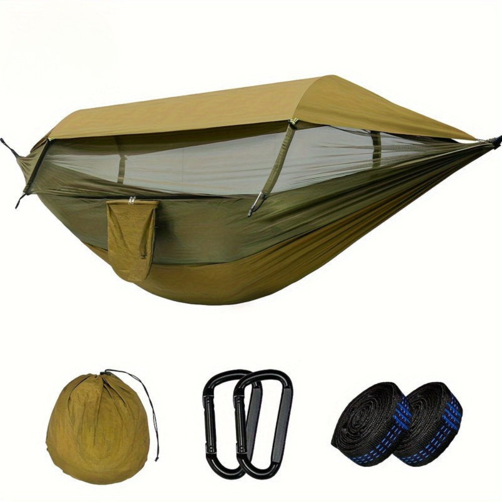 Camping Hammock with Mosquito Net and Sun Shelter