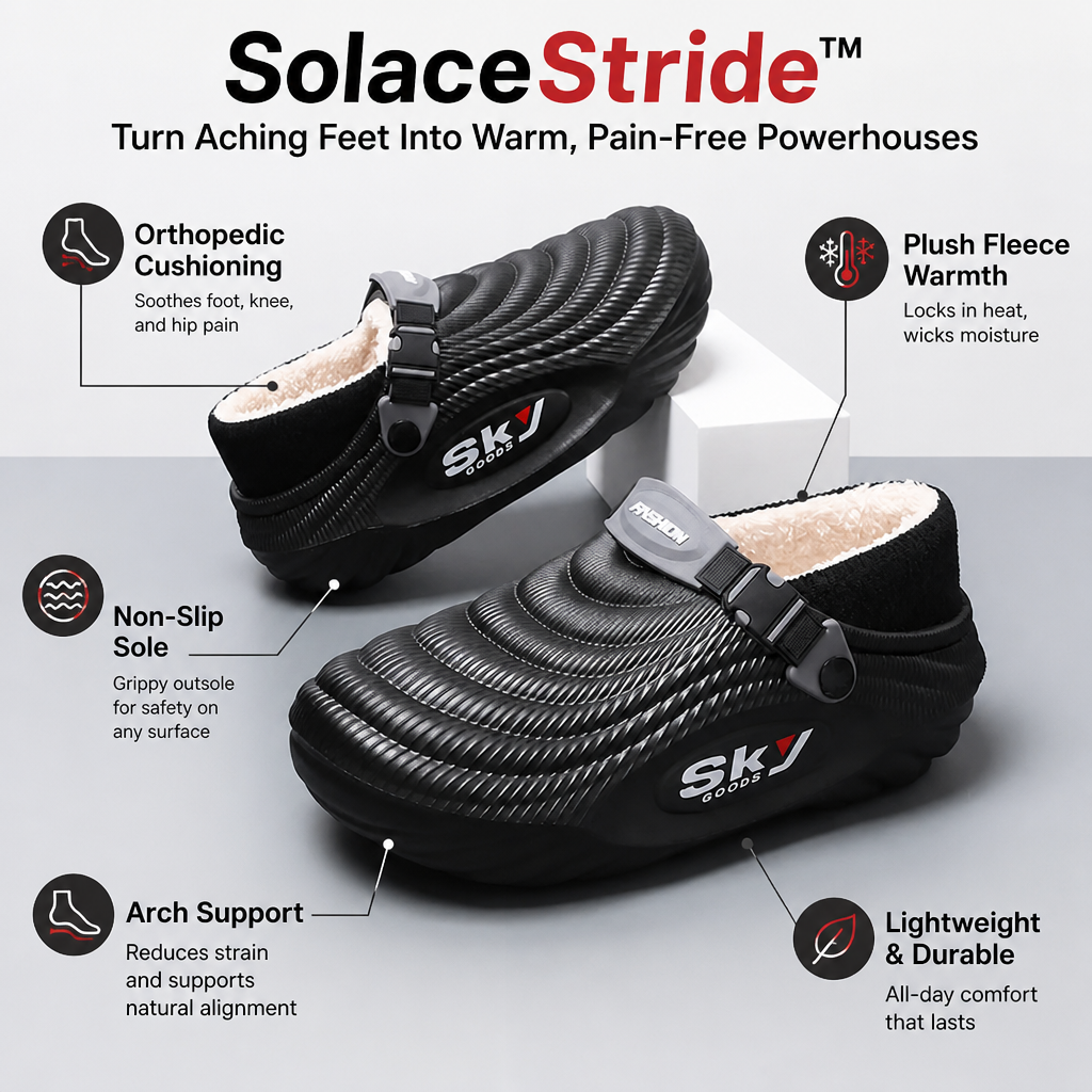 SolaceStride — A meleg hideg, sajgó lábakat egész napos, kényelmes, fájdalommentes komforttá varázsolja – Esilora
