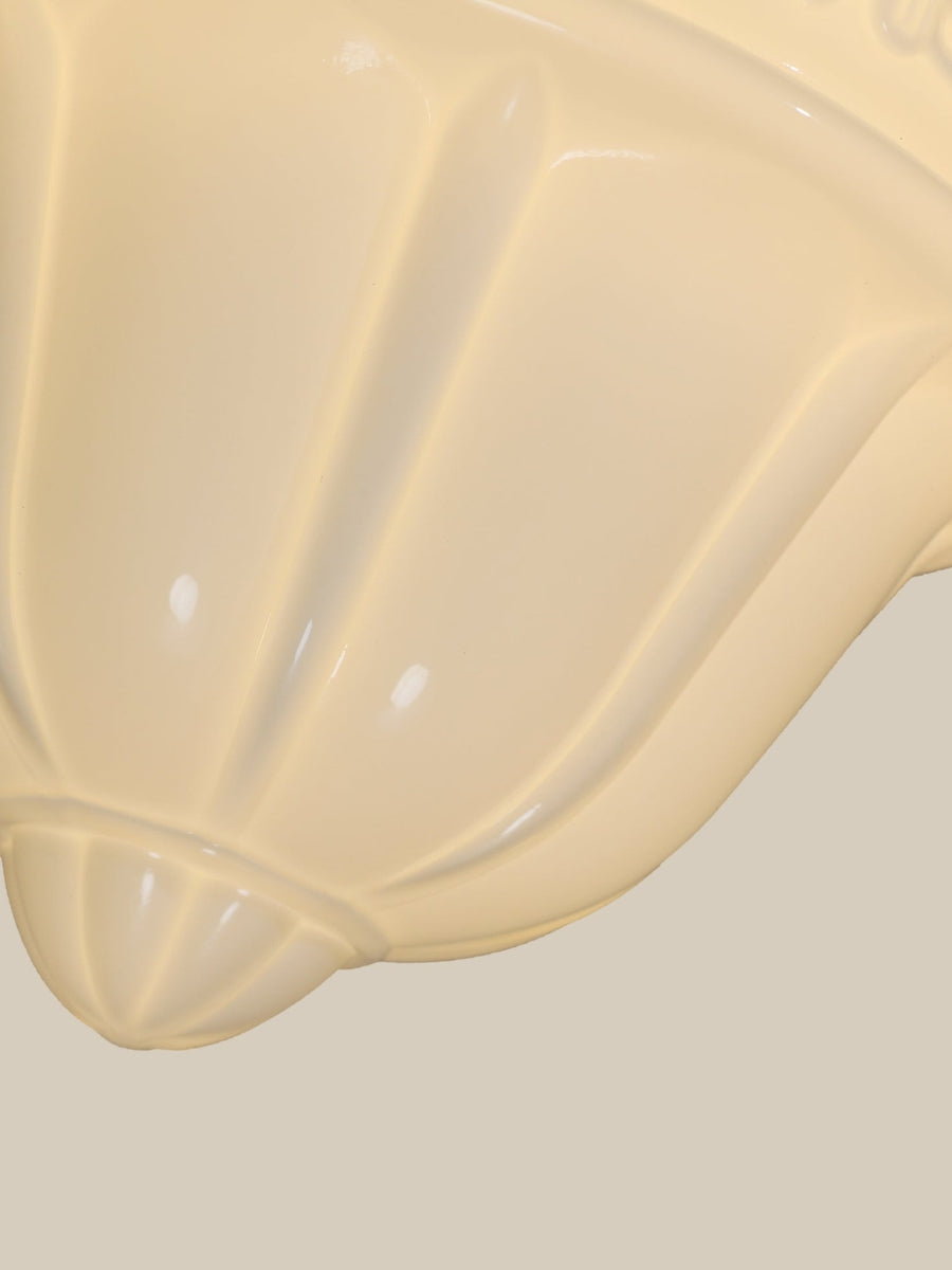 Art Deco Flower Bud Milk Glass Fixed Ceiling Light | Esilora