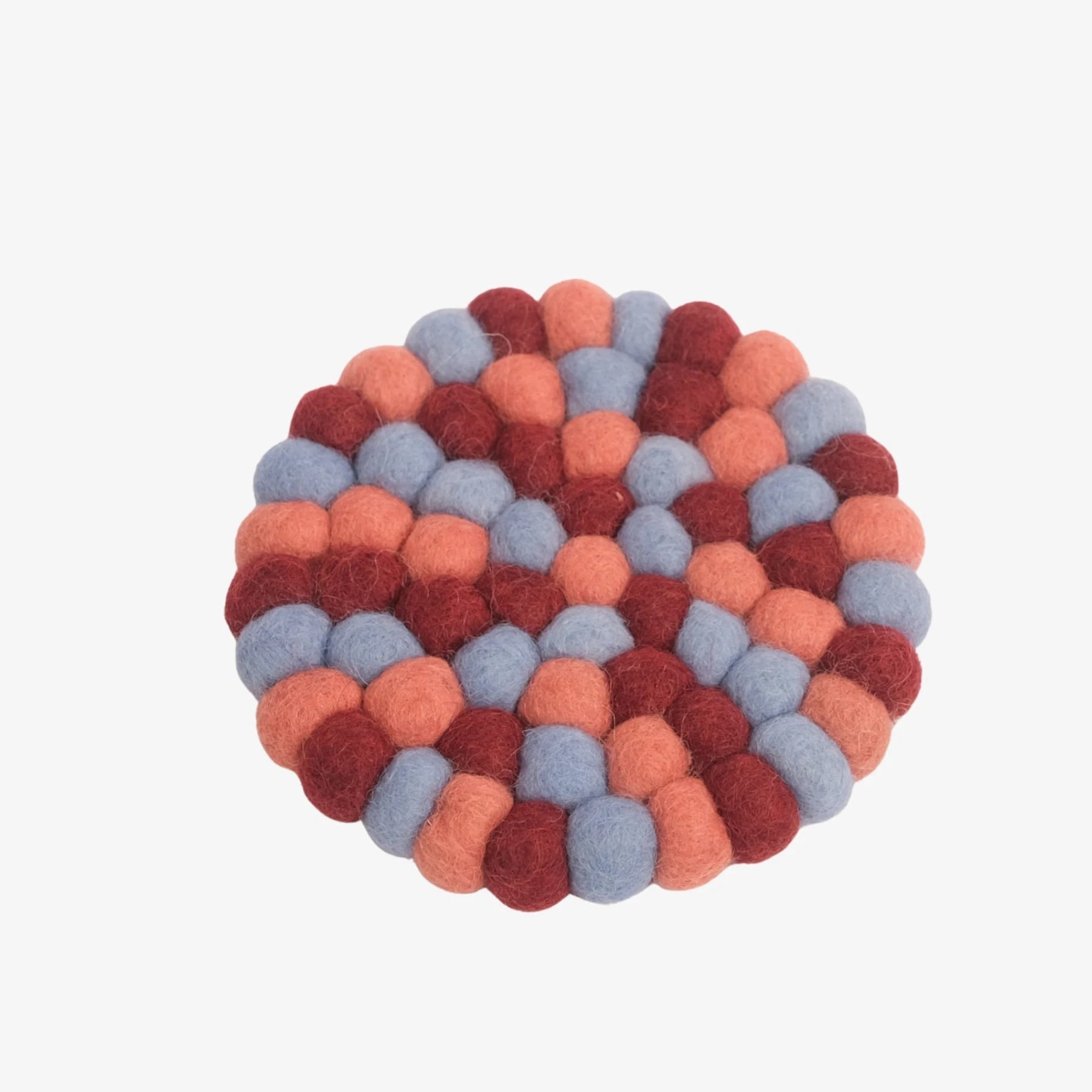 Handmade Wool Felt Ball Coaster | Esilora