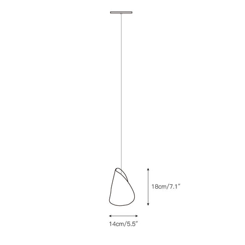21 Thin Porcelain Pendant Lamp | Esilora