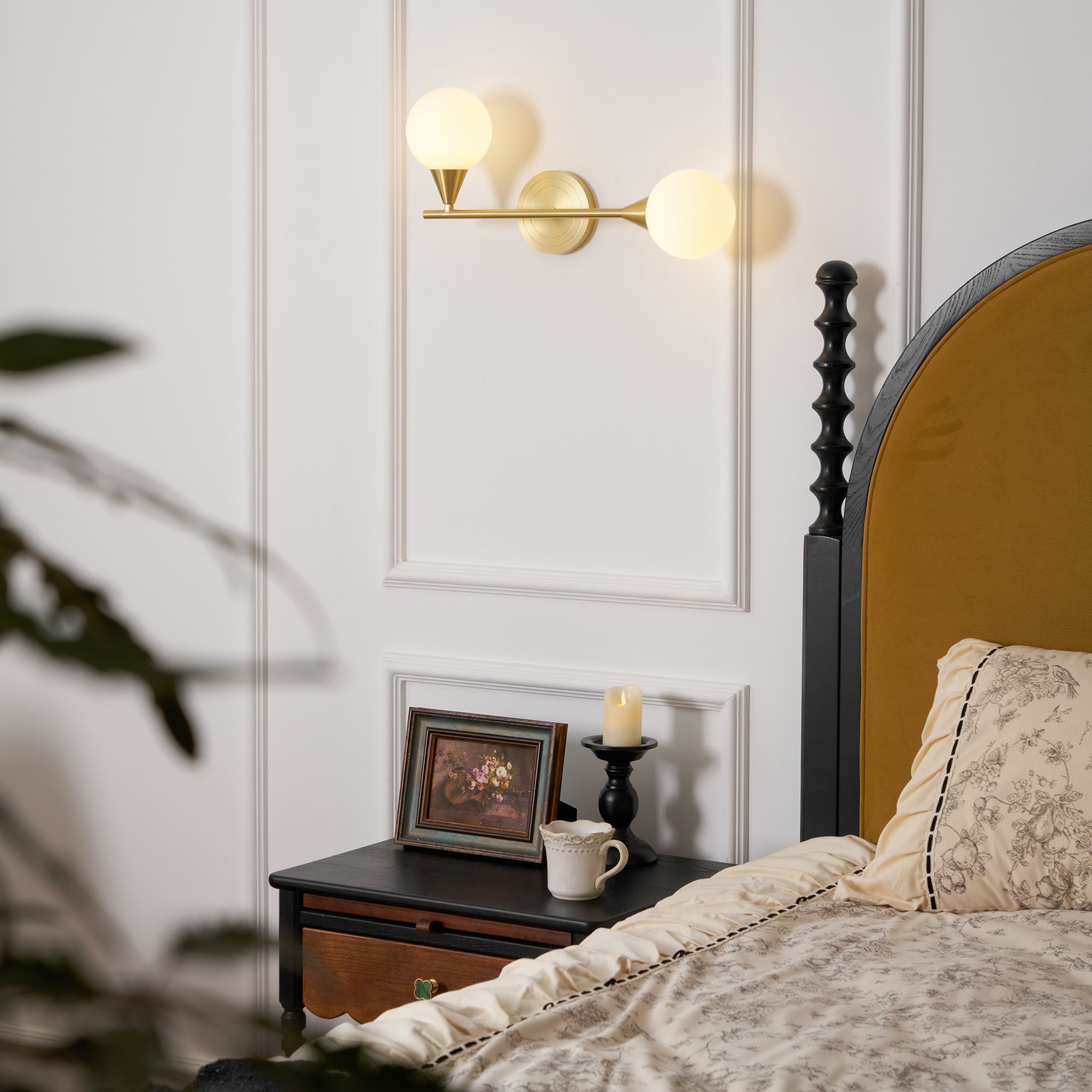 Applique da parete Holten in ottone armato | Esilora