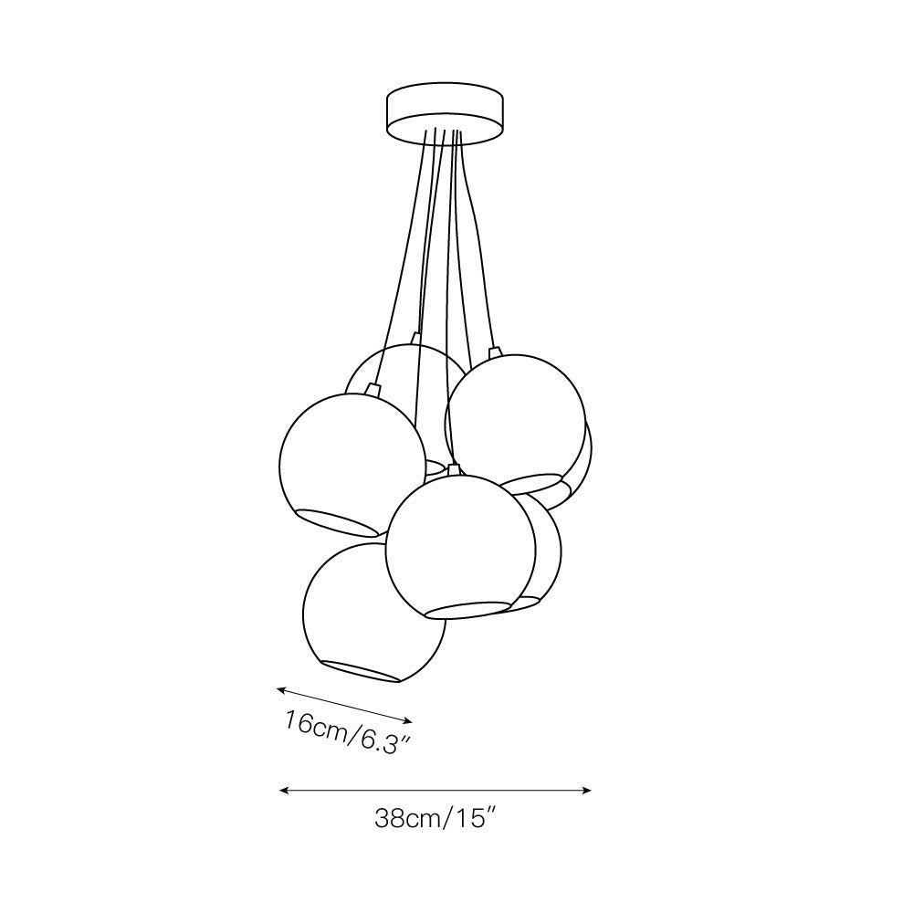 Reina Glass Pendant Lamp | Esilora