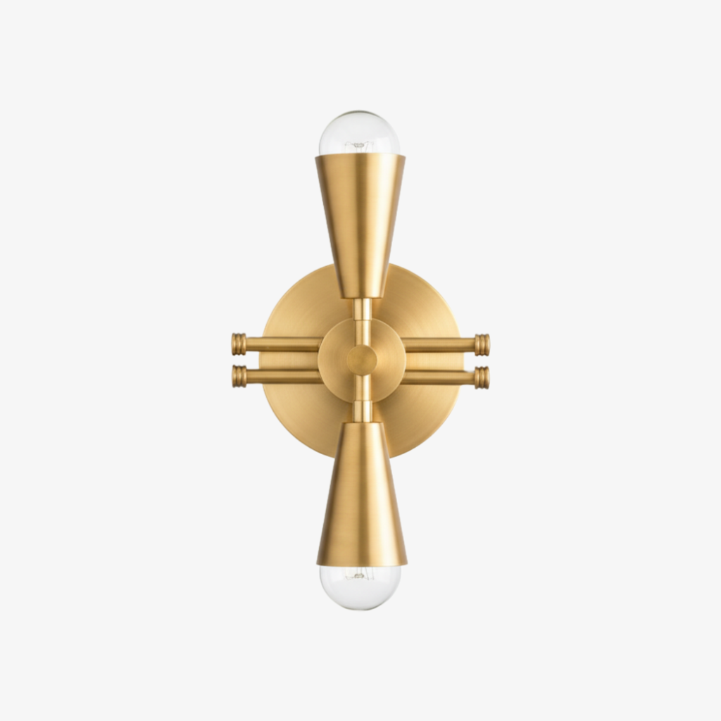 Pyralis Cone Silhouette Wall Lamp – Modern Industrial Style Sconce for Hallway & Entry | Esilora
