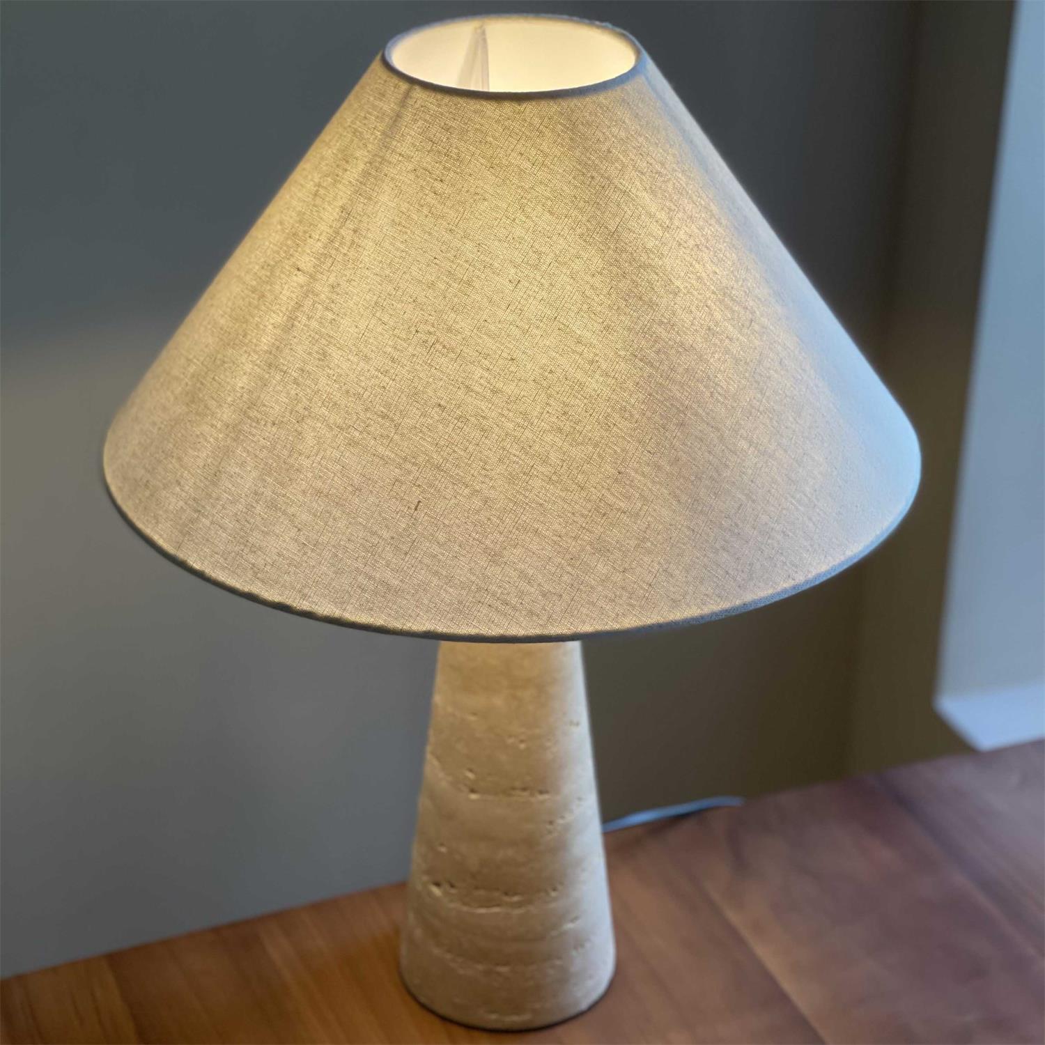 Lulu Travertine Table Lamp | Esilora