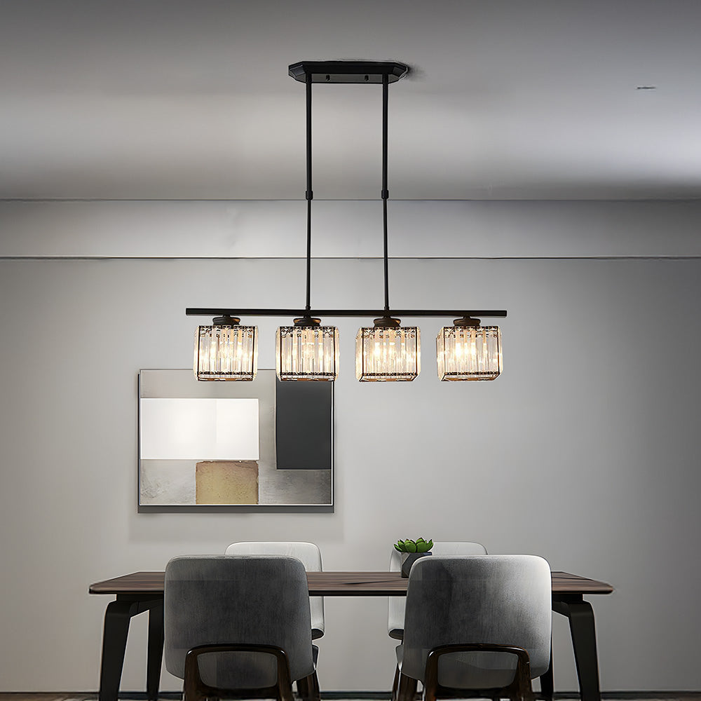 Artesso Art Deco Pendant Lamp — Glass Shades, Adjustable Height