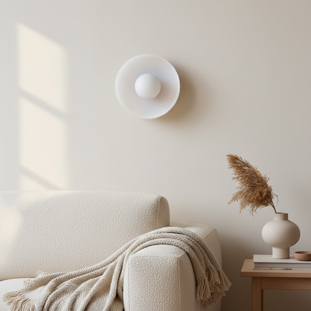 Verdoma Morandic Disc Orb Wall and Ceiling Lamp for Modern Interiors | Esilora