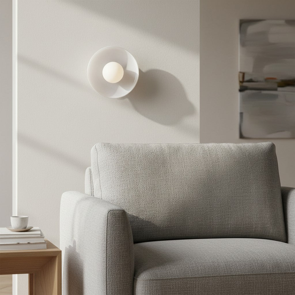 Verdoma Morandic Disc Orb Wall and Ceiling Lamp for Modern Interiors | Esilora