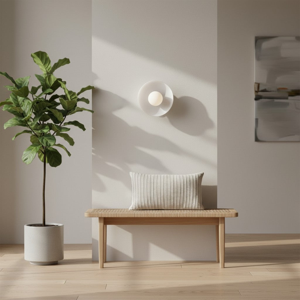 Verdoma Morandic Disc Orb Wall and Ceiling Lamp for Modern Interiors | Esilora
