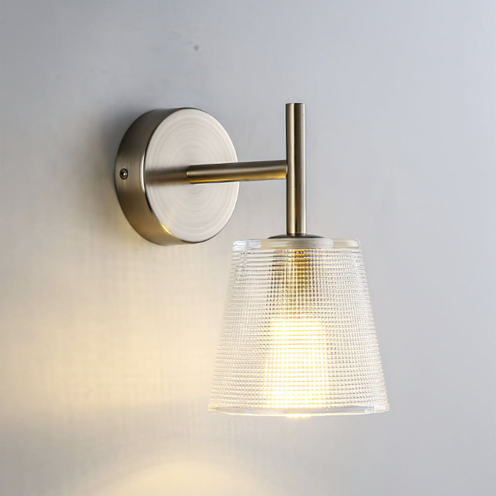 Bravira Modern Glass Wall Lamp – Minimalist Wall Sconce for Bedroom, Hallway & Vanity | Esilora
