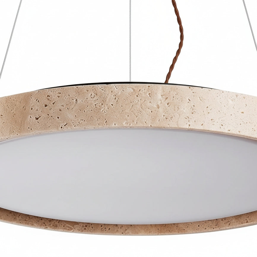 Miravelle Minimalistische Travertin Pendelleuchte – Moderne Lampe für Innenräume | Esilora