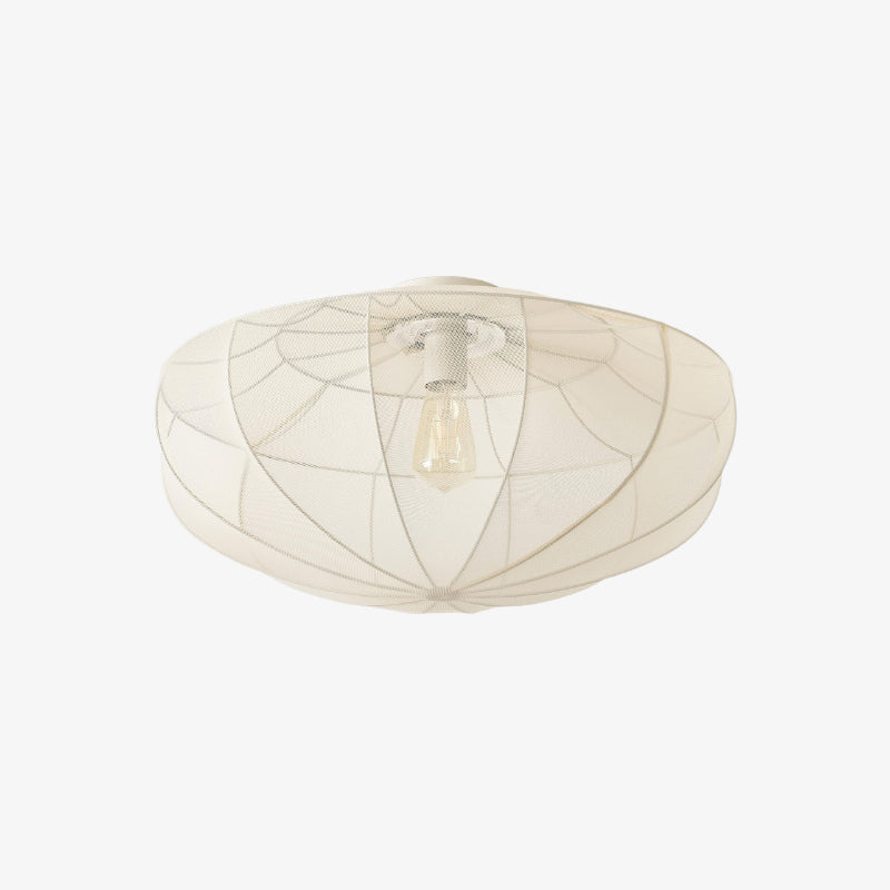 Lumifil Draped Mesh Ceiling Light – Boho Rustic Textured Shade Lamp for Living Room or Bedroom | Esilora
