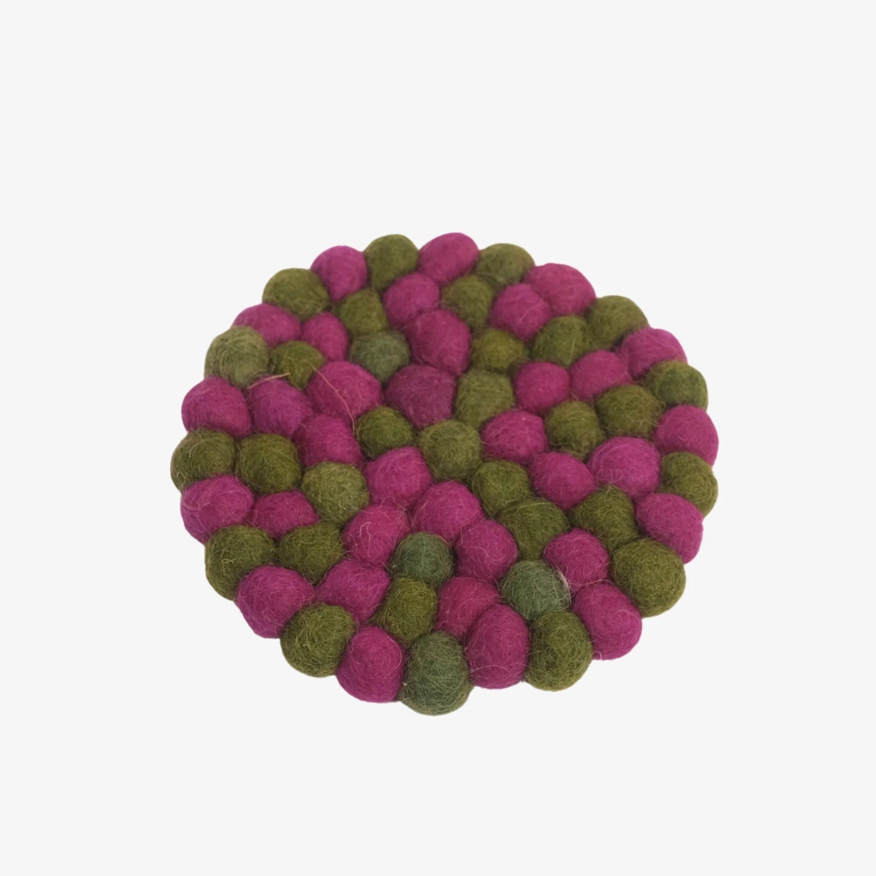 Handmade Wool Felt Ball Coaster | Esilora