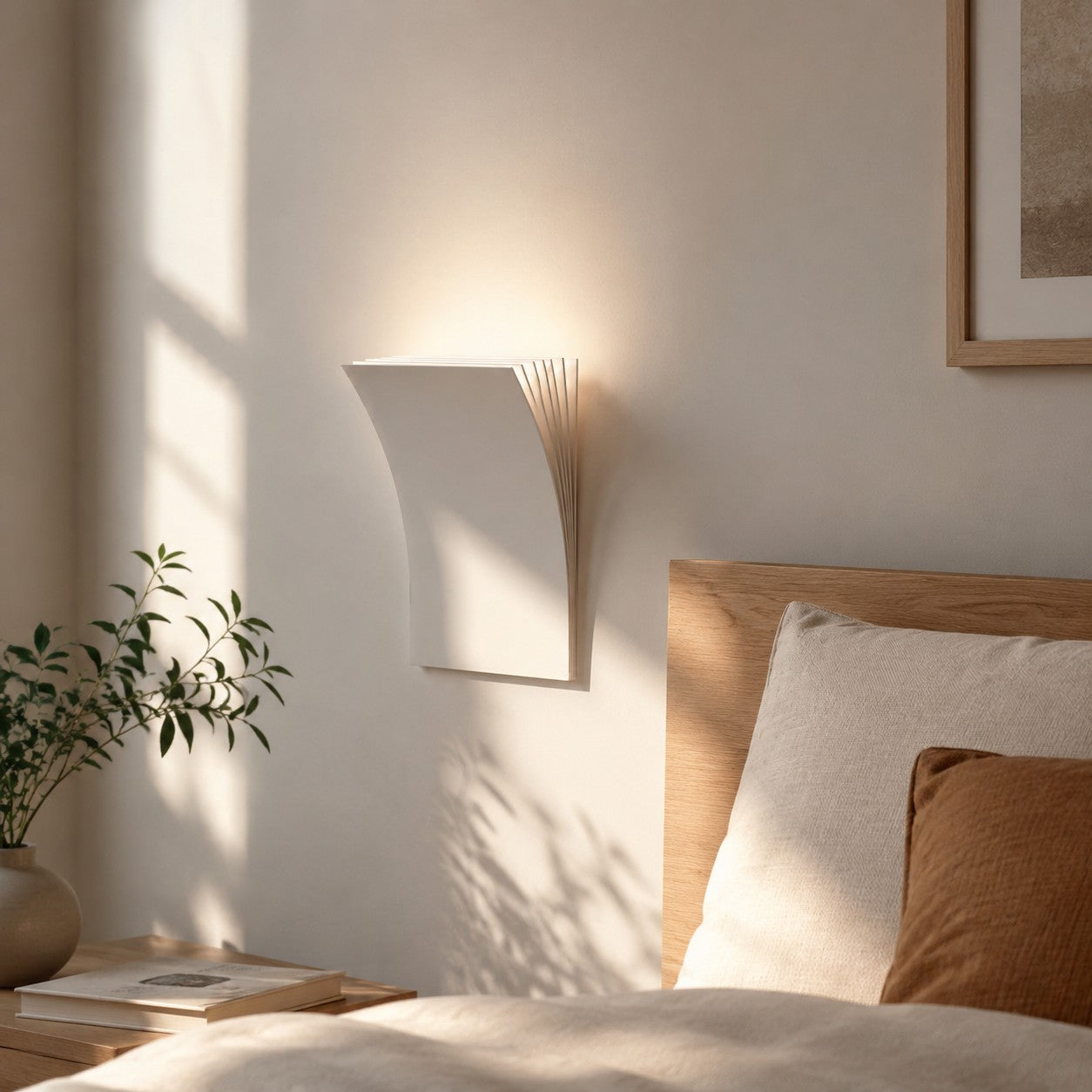 Minimalistische Gebogene LED Wandleuchte für Flur oder Schlafzimmer | Esilora