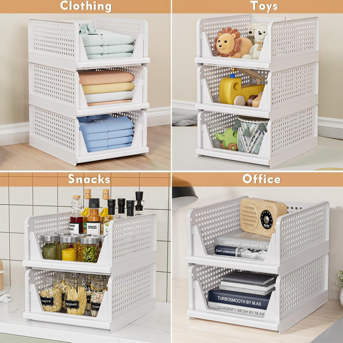 Storage Baskets for Closet Organization - Esilora