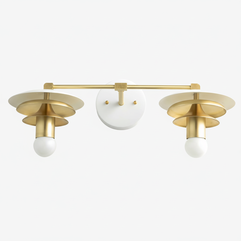 Artivo Layered Timeless Vanity Lighting Fixture With Soft Diffused Light - Great Ideal for Powder Rooms | Esilora