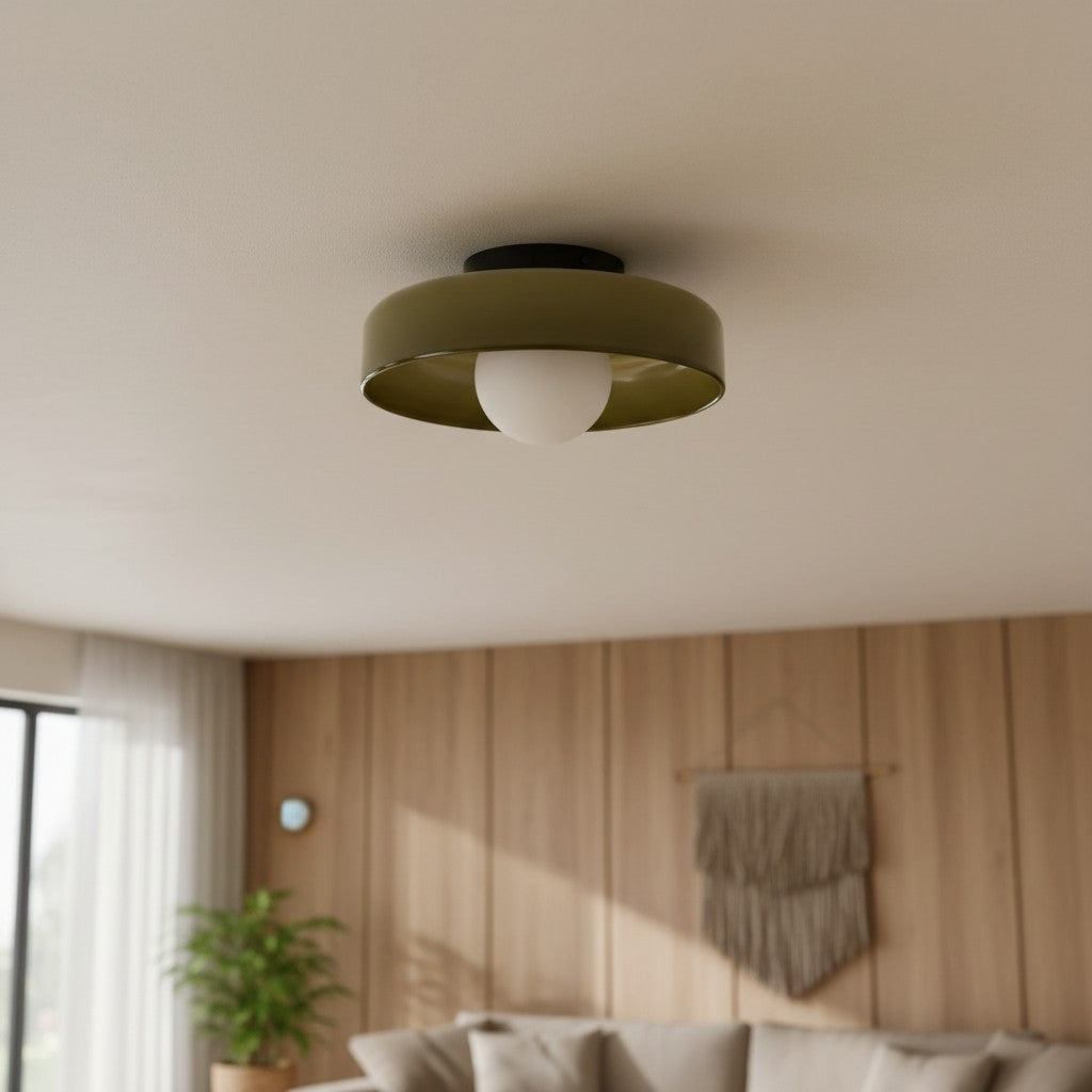 Lampada da soffitto e da parete Glasenti Halo Disc Orb – Illuminazione scultorea moderna per gli ambienti domestici U29 | Esilora