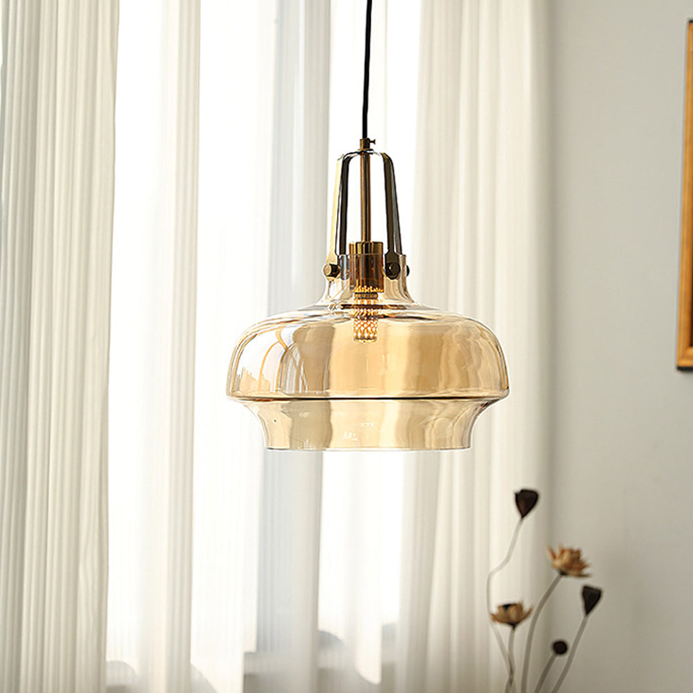 Lawson transparent pendellampe i glass, inspirert av akvarier – moderne hengende lampe til hjemmet | Esilora