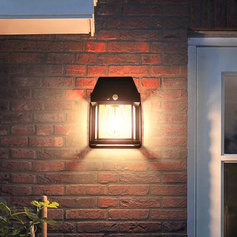 Solar Lantern Wall Light with Motion Detector – Pack of 2 - Esilora