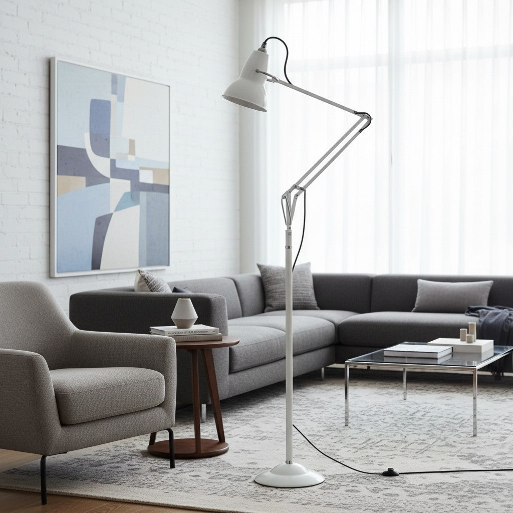 Modryx Modern Functional Design ‑ Industrial Adjustable Floor Standing Lamp for Home Interiors | Esilora