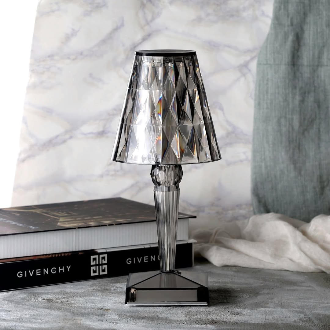 Lampă de masă LED modernă fără fir - design din cristal acrilic