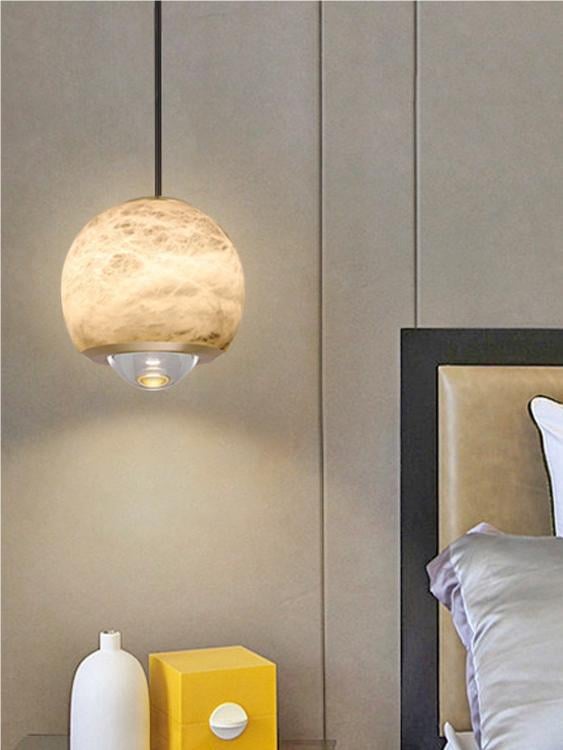New Chinese Style Classical Round Joyc Alabaster Light | Esilora