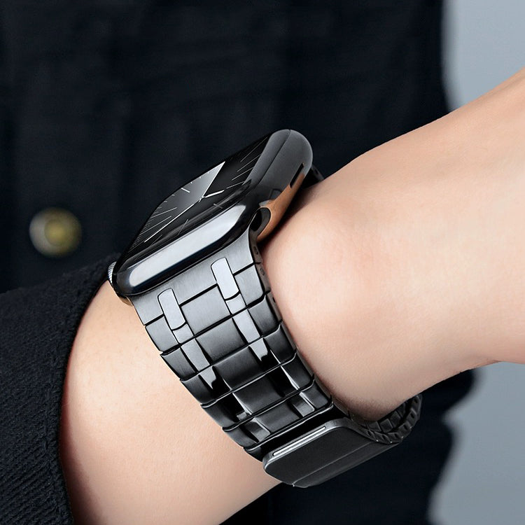 Cinturino magnetico in acciaio inossidabile con finitura satinata per smartwatch - Esilora