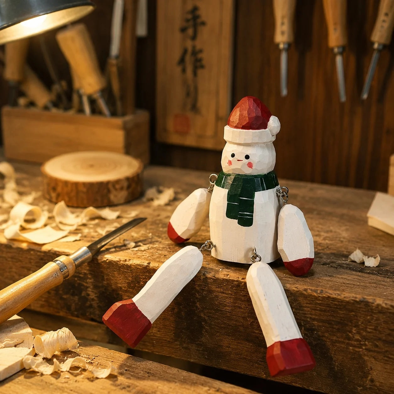 Hand-Carved Wooden Dangling-Leg Animal Ornaments | Esilora