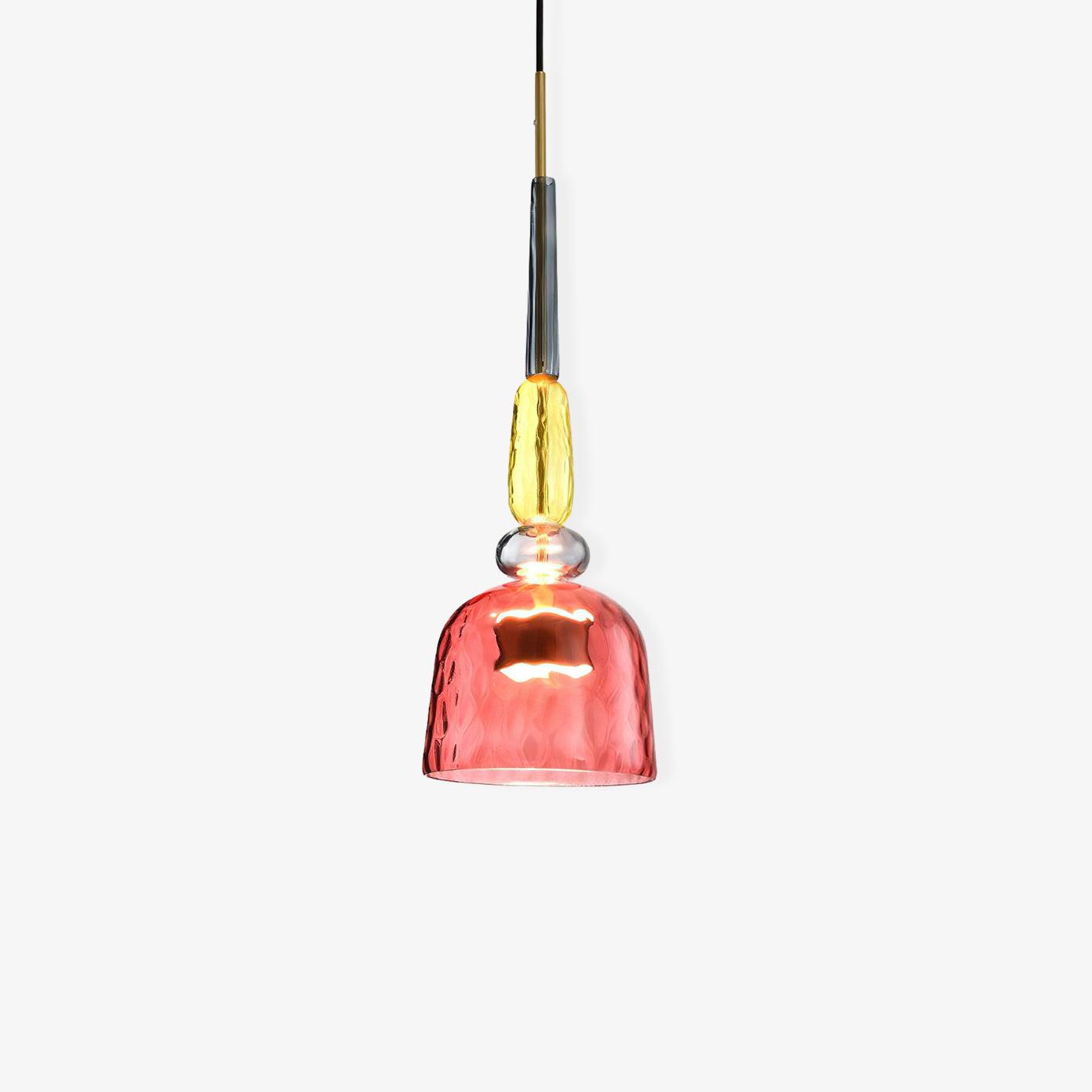 Hand Blown Glass Pendant Lamp - Colorful Candy Iron Mixed Color Indoor | Esilora