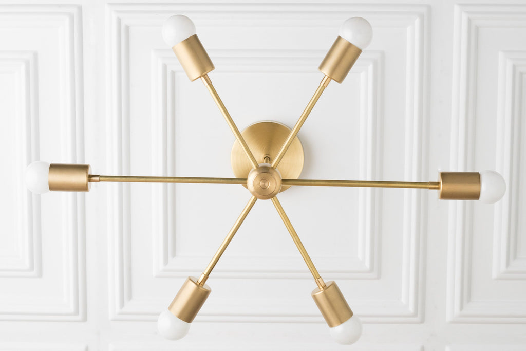 Mobilux Line Mid Century Modern Kronleuchter - 6-flammige Hängeleuchte | Esilora